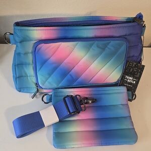 THINK ROYLN Multicolor Quilted Bag Set